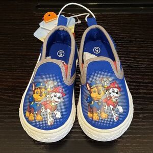 Paw Patrol Toddler Boys Casual Blue Canvas Shoes - Size 5 - NEW!